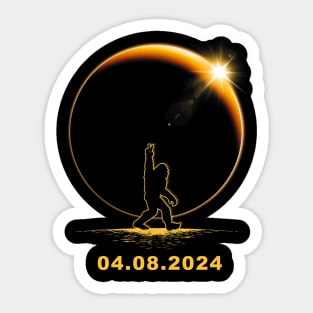 Bigfoot Total Solar Eclipse America Sticker